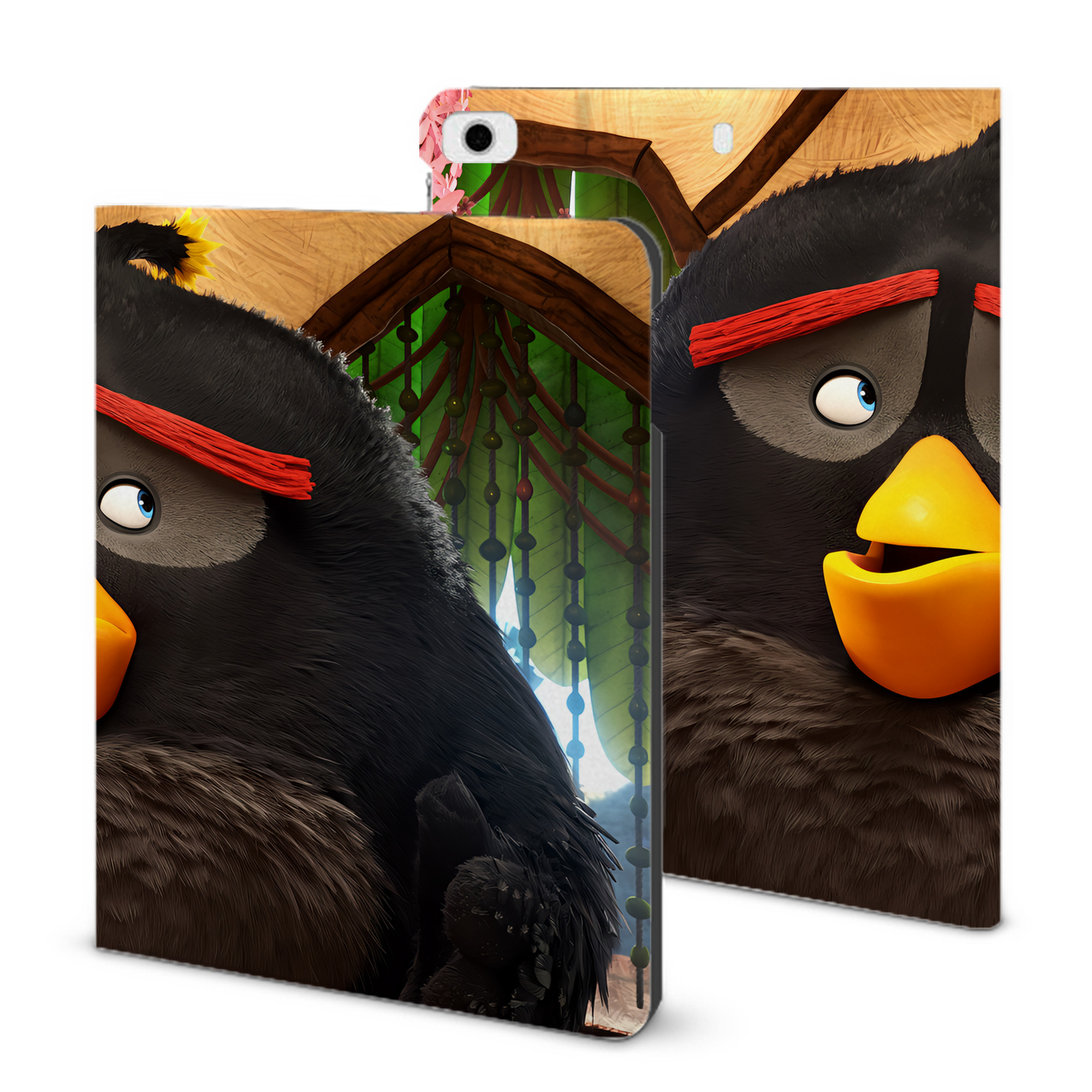（画像用） Angry Birds アングリーバード IPad ケース ブック型 PUレザー TPU 耐衝撃 軽量 薄型 ペン収納なし 全面保護 IPad 各モデル対応